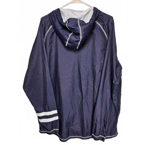 Hurley Men's Blue Lightweight Windbreaker Jacket with Hood Size XXL - Picture 2 of 6